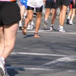 Barefoot Rick’s feet, Boston Marathon (2005)