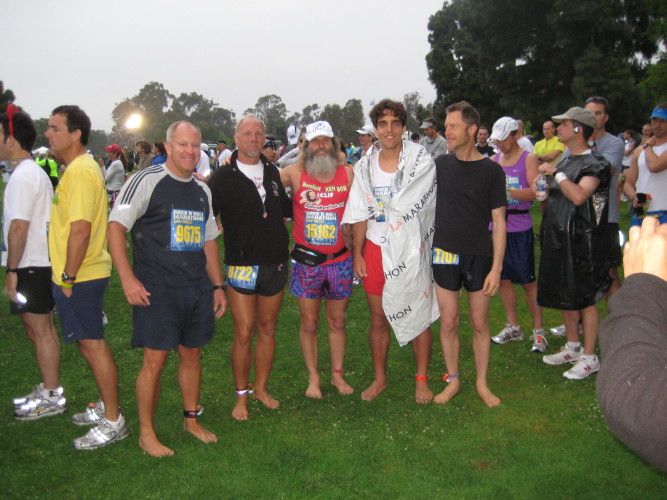 Barefoot Runners - Jim, Todd, Ken Bob, Julian, Chris