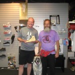 Duncan (holding an autographed bare foot , Herman, and Ken Bob 2010 May 24 Dallas TX