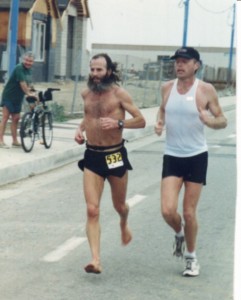 Ken Bob Saxton, Pacific Shoreline Marathon 2000 January 30 Huntington Beach CA