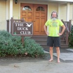 Ken Bob standing in front of the Duck Club in Irvine