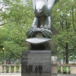 Statue in Park, NYC Barefoot Run (2011 September 24-25) New York City NY