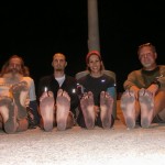 Ken Bob, Jason, Tiffany, and Bernard’s soles (2012 Feb 2) Thursday Evening Runs