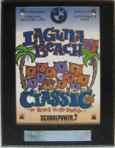 2nd Place Age Division, Laguna Beach Classic Trail (1998 May 3) Laguna Beach CA