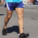 looks like a heel-strike — in Vibrams (2012 February 5) Surf City Marathon