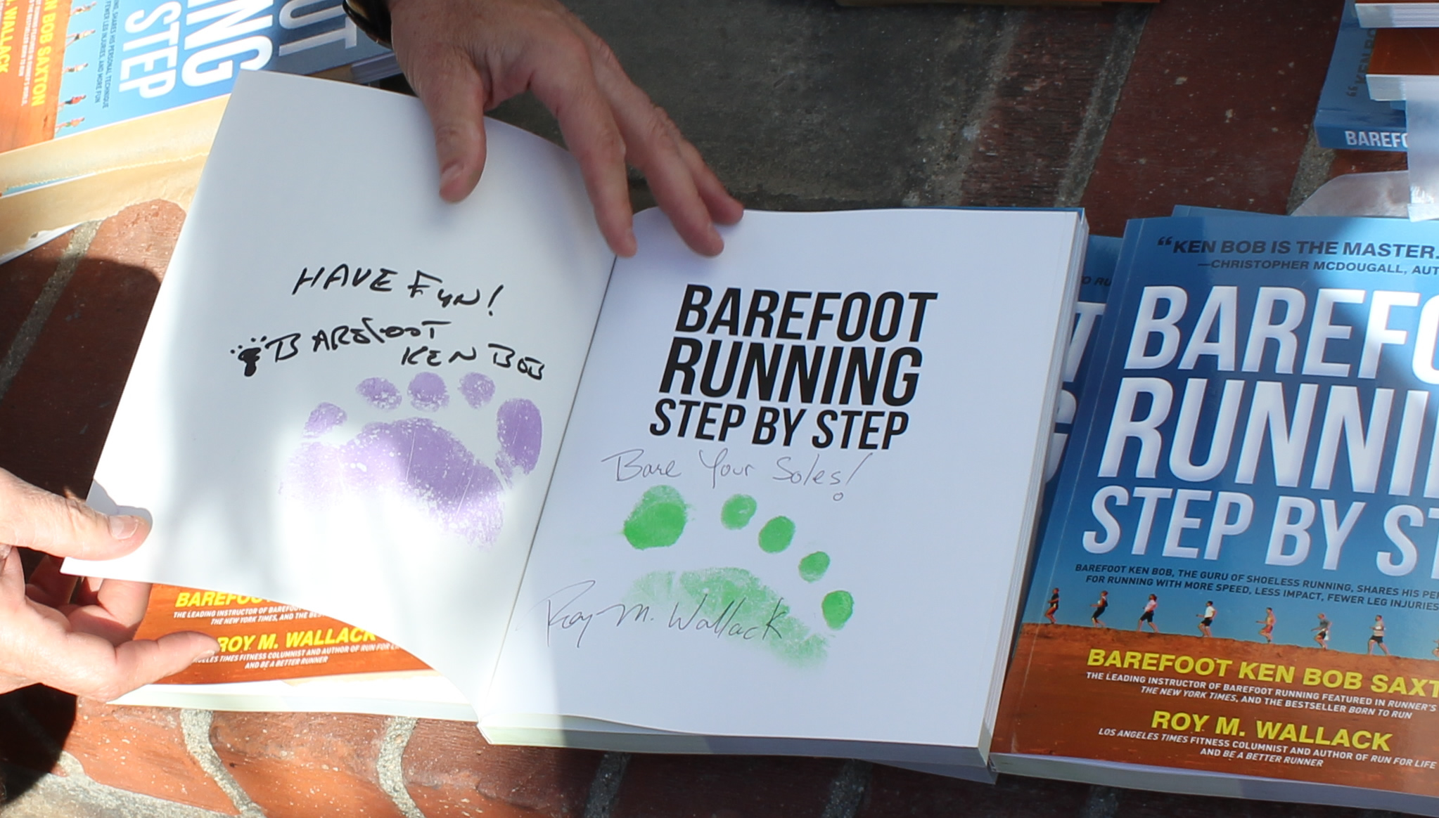 Barefoot Running Step by Step - auto-foot-print-graphed by Roy and Ken Bob