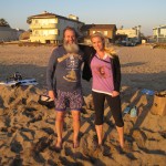 Barefoot Ken Bob and Johanna for Norway TV2 (2011 February 1) Sunset Beach CA