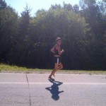 Rae Heim running across the United States