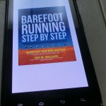 Barefoot Running Step by Step - Kindle version on smart phone
