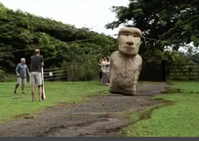 Easter Island Statues may have run barefoot!