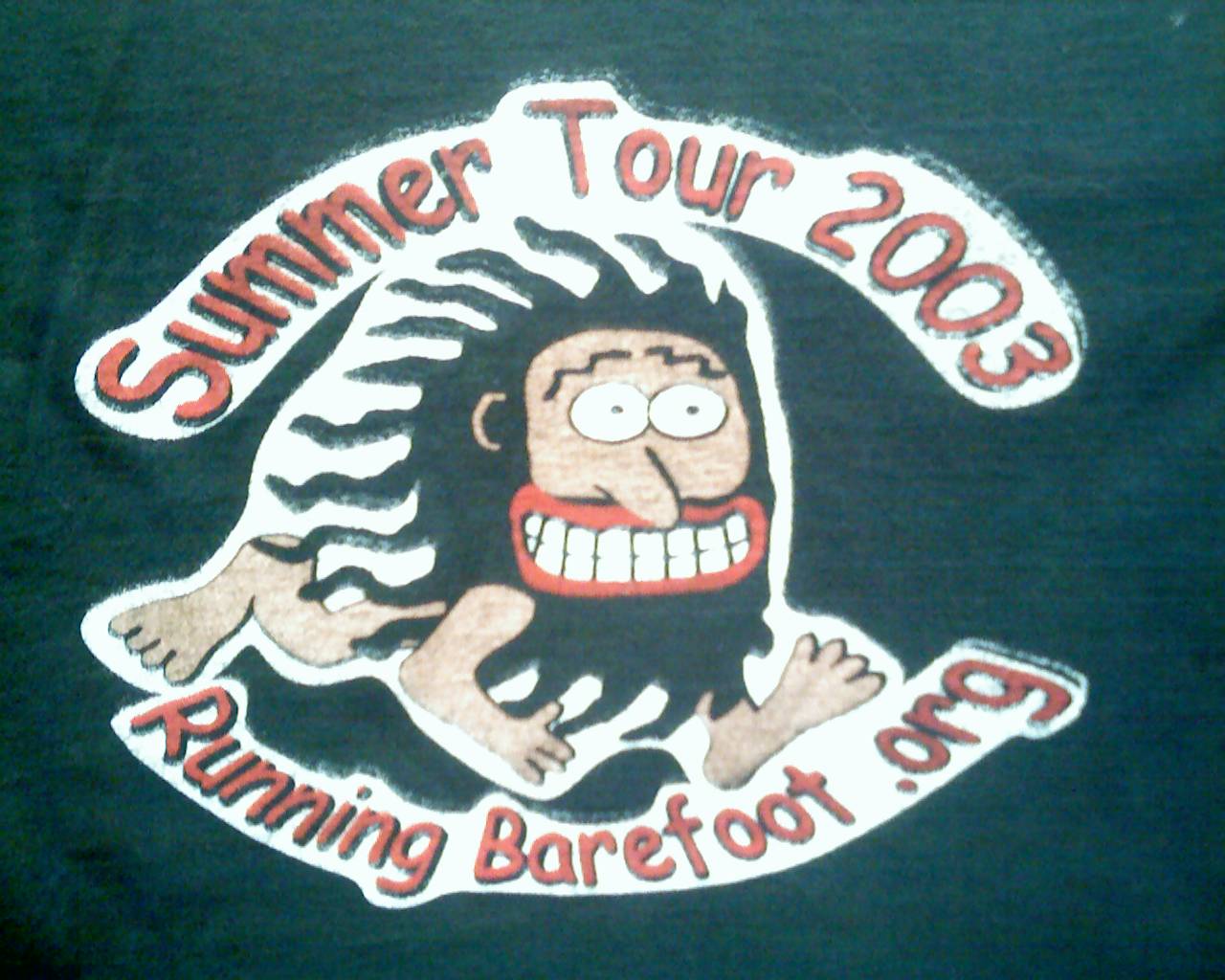 Running Barefoot 2003 Summer Tour logo
