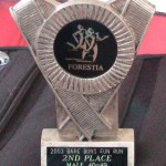 2nd place 40-49 male, Bare Buns Fun Run (2003 July 13) Issaquah WA
