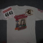 bib and T-shirt Grandma's Marathon (2003 June 21) Duluth MN