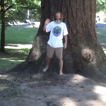 Ken Bob in front of big tree