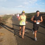 Ken Bob running 10 miles at the Distance Derby (2008 October 18) Huntington Beach CA
