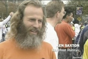 Ken Bob Saxton, Barefoot Runner
