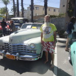 Adrian and Ken Bob and a 1947 Cadillac