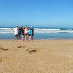 Ken Bob, Ashley, Lauren, Lauren, Marlin, Don at Sunset Beach IBRD Low-Tide Run