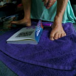 Barefoot Ken Bob Foot-Printing Books to give away along the way.