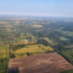 Photo from airplane yesterday. This looks a little like where we hiked this morning, but not exactly