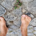 2024 Sep 19 – Ken Bob’s Feet on Grassy Cobblestone