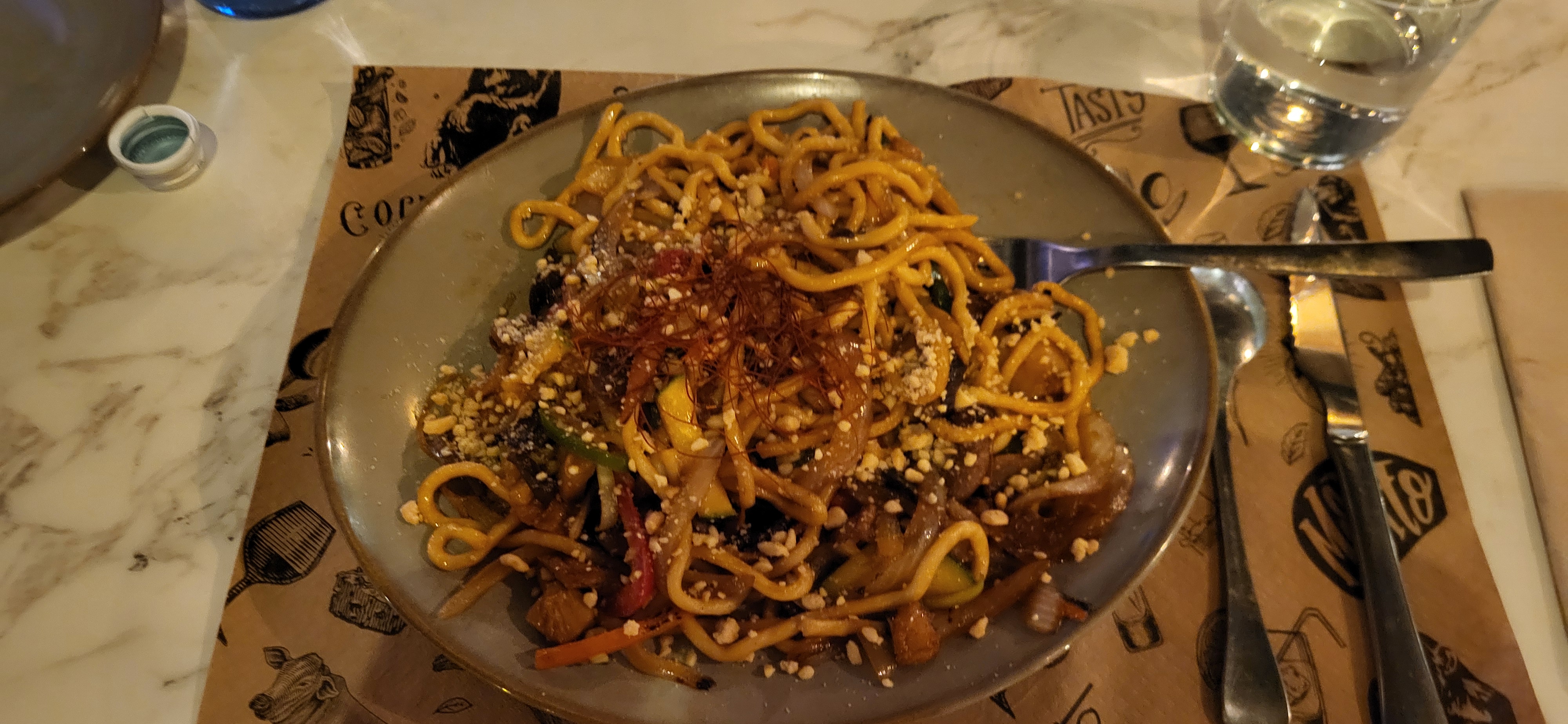 2024 Sep 19 - Vegan Noodles & Vegetables at Los 3 Monos