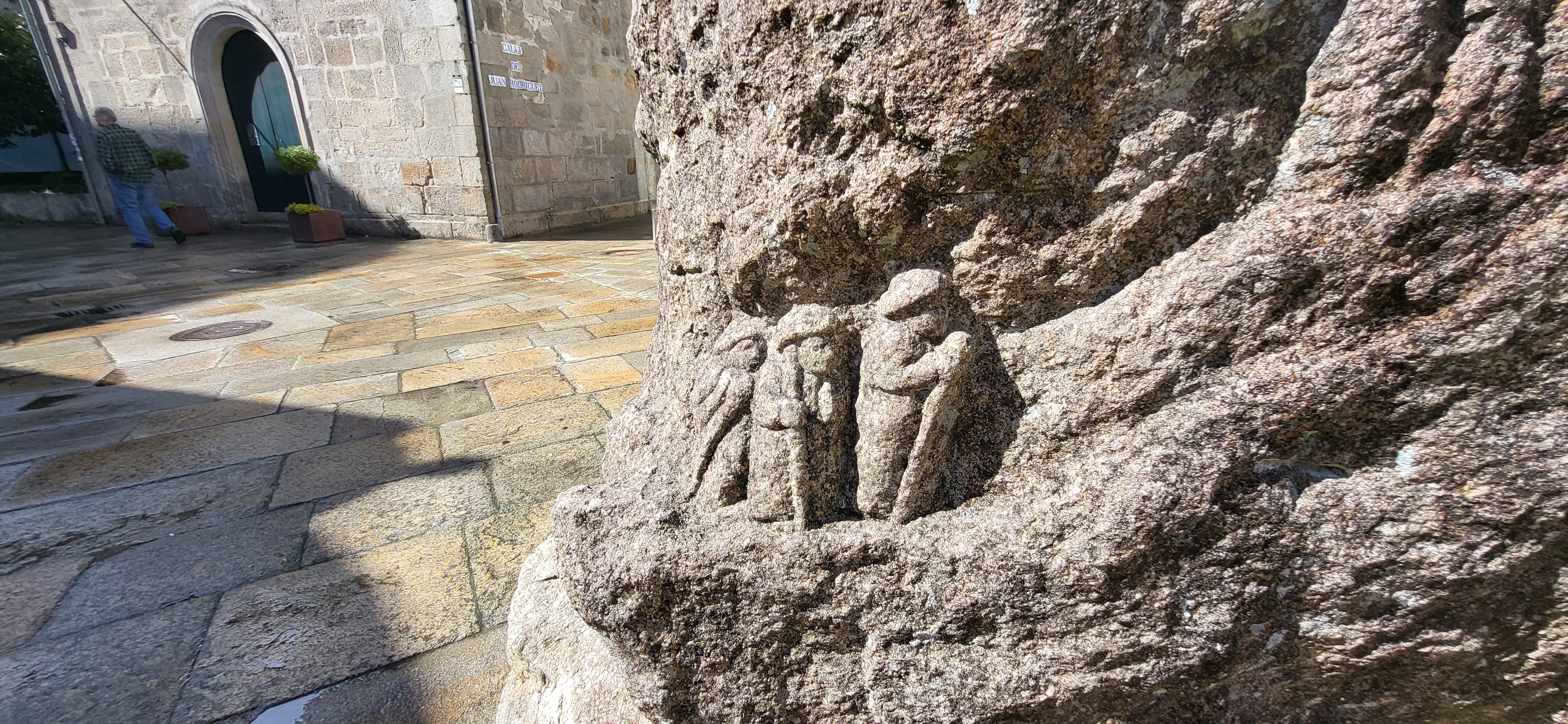 2024 Sep 27 - Relief of Pilgrims Carved into Stone