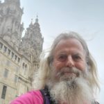 2024 Sep 29 Barefoot Camino Day 16 – Ken Bob at Santiago de Compostela