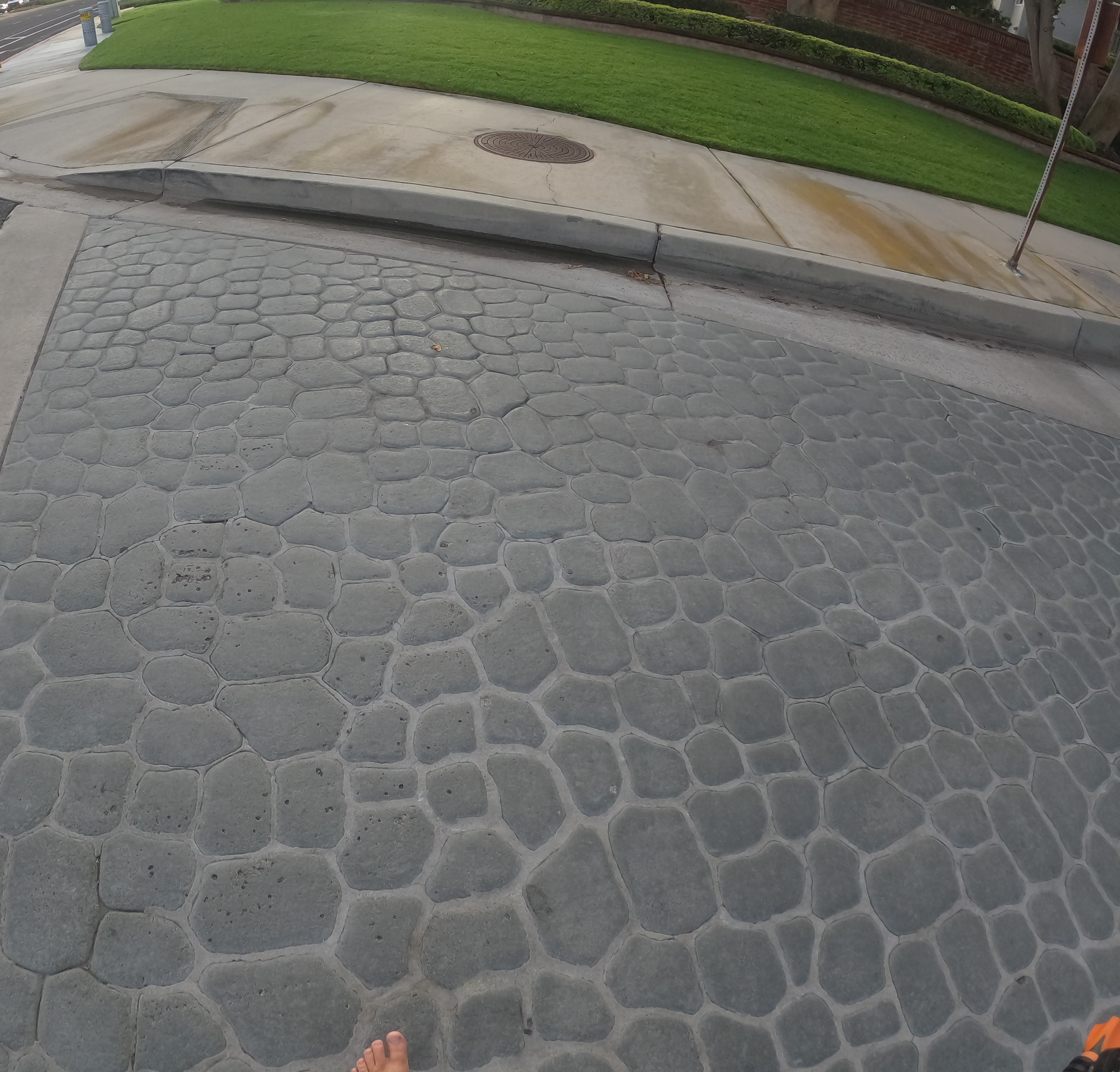 Fake Cobblestone Crosswalk, Huntington Beach, California