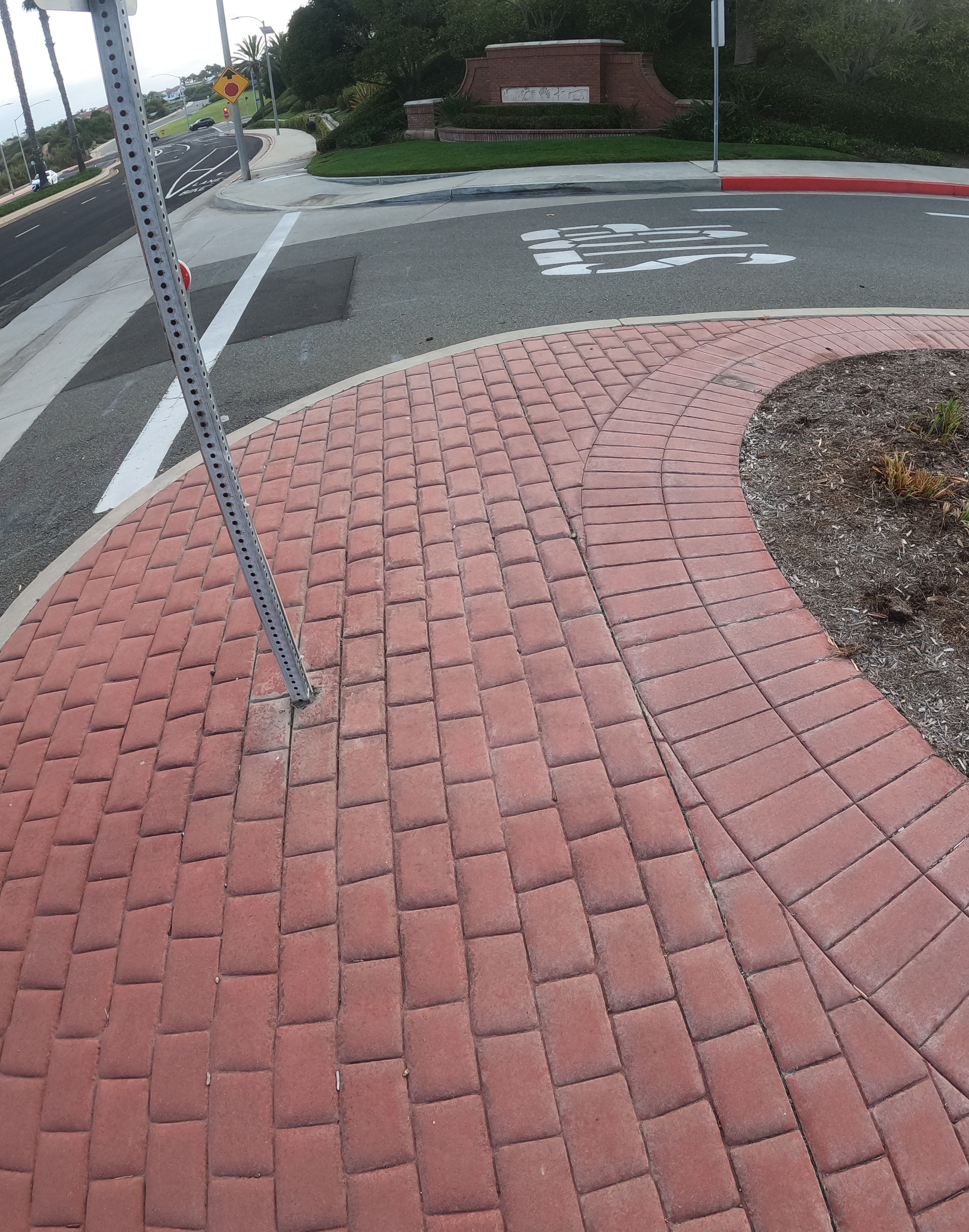 Red Brick Crosswalk, Huntington Beach, California