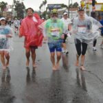 Barefoot Runners in the Rain, Los Angeles Marathon 2011 Mar 20